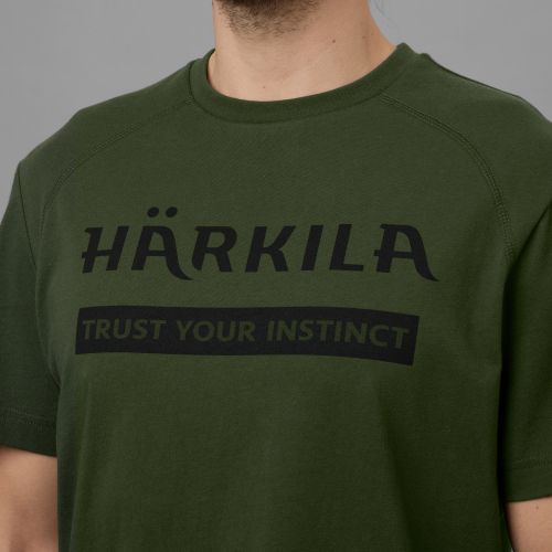 Härkila Logo t-shirt 2-pack Duffel green/Phantom