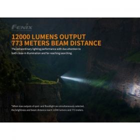 Fenix LR40R, Lanternă Profesională, 12000 Lumeni, 773 Metri