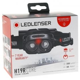 Led Lenser H19R Core, Lanternă Frontală, Reîncărcabilă, 3500 Lumeni, 300 Metri